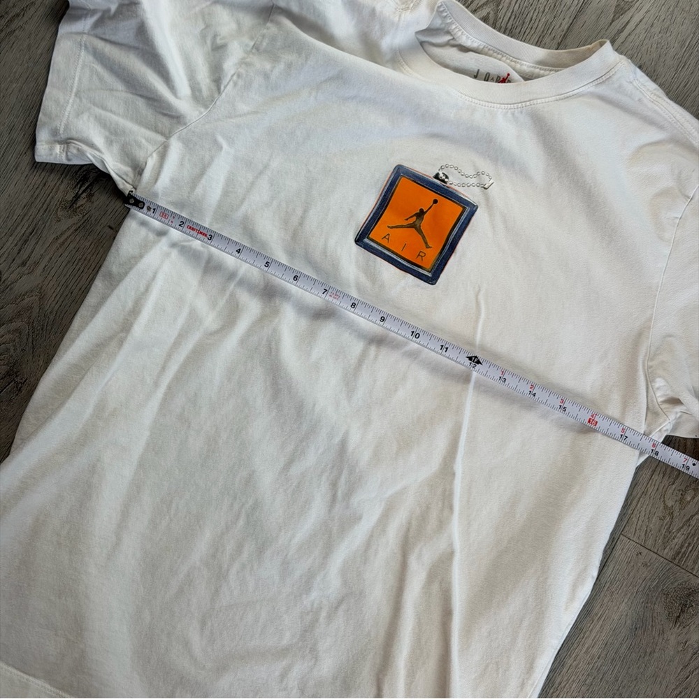 Jordan Shirt Mens Medium White Jumpman Air Hangtag Graphic Tee CV5157-100 - Picture 7 of 9